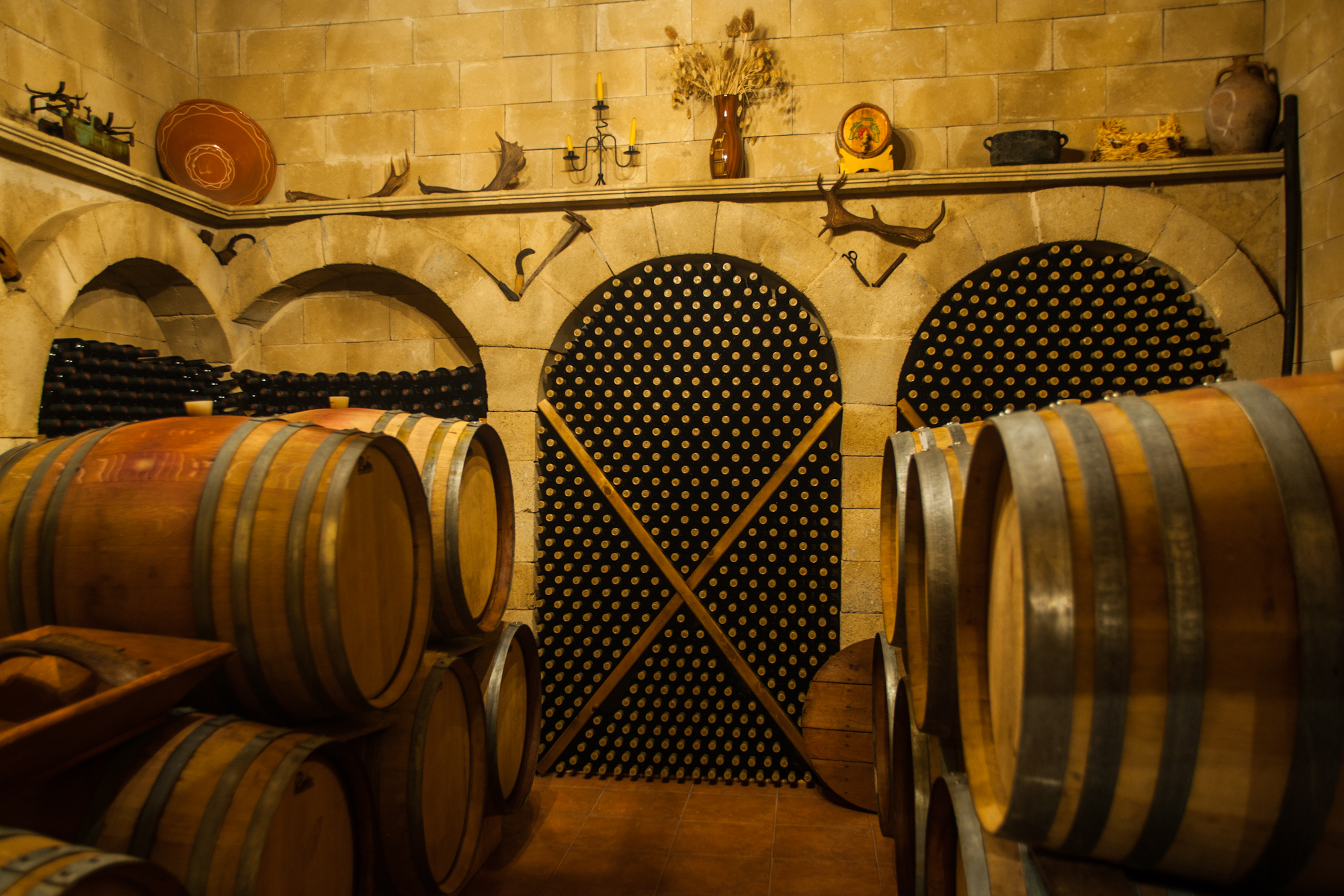 europe, greece, dodecanese, rhodes, embonas, village, kounaki, winery, wine